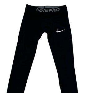 Nike Pro Dri-Fit Black Full Length Compression Tights Men's Size Medium